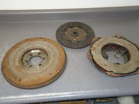 Amc401 Clutch Assembly Amc Jeep 401 V-8 Flywheel With 10-1/2 Inch Pressure Plate