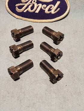 351m-400o-flexplatebolts Ford 1970s 351c 351m 400 Flexplate Mounting Bolts 6 7/16-20 X 7/8 Inch Used