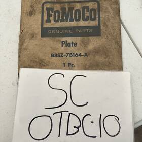 B8sz-7b164-a Ford Genuine Plate Nos