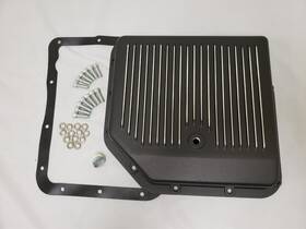 8491blk Gearhead Black Finned Aluminum Transmission Oil Pan Kit With Drain Plug Th350 Return 8491blk Gearhead Black Finned Aluminum Transmission Oil Pan Kit With Drain Plug Th350 Return