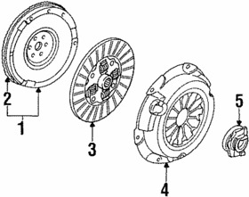 Xs4z-6375-aa Genuine Ford Clutch Flywheel