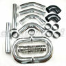 Icpue-35 Us Universal Inch Aluminum Turbo Intercooler Piping Kit Pipes Clamp