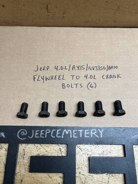 Jeep Nv3350 87-01 Cherokee Xj Mj 4.0l Ax15 Flywheel To Crankshaft Bolts Manual