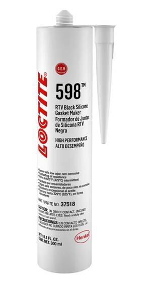 495074 Loctite Sealant - Black Rtv 598 Silicone 300 Ml Cartridge Each