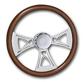 29535-cross Mack Steering Wheel Chrome Cross 18inch Fits Prior To Foot02