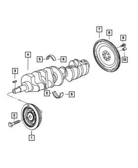 05037965ab Mopar Genuine Flywheel