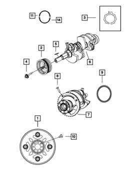 53010352ac Mopar Genuine Flywheel 53010352ac Mopar Genuine Flywheel