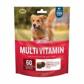 00142 Vetiq 818145019838 5-in-1 Dog Multivitamin Hickory Smoke Flavor 60-ct. -