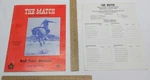 1976 - The Match Bronc Riders World Series Wolf Point, Mt Program #3208. Fixed Price $20.02.
