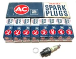 Set Of 8 Vintage Nos Acniter Spark Plugs R46 556994 Made Usa. Fixed Price $64.95.