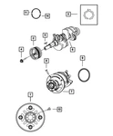 Genuine Mopar Flywheel 53010352AC. Fixed Price $703.74.