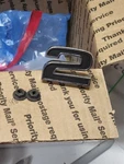 1968 Oldsmobile 442 Front Fender "2" Emblem Gm 230480 Cast 402946 W/ 400 Engine. Fixed Price $50.00.
