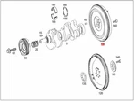 Genuine Mercedes Flywheel 272030040580. Fixed Price $1748.66.