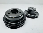 Small Block Ford 289 302 351W Mustang Black Water Pump 2G Crank Pulley Sbf. Fixed Price $87.99.