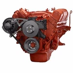 Black Mopar Big Block Serpentine Pulley Kit 440 Chrysler Dodge Hemi Alternator. Fixed Price $318.00.