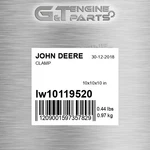 LW10119520 Clamp Fits John Deere (surplus Open Box). Fixed Price $189.02.