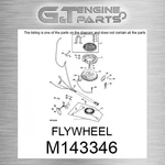 M143346 Flywheel Fits John Deere (surplus Open Box). Fixed Price $536.62.