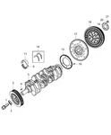 New Genuine Mopar Flywheel 2012-2016 Dodge Dart 2.0 2.4 Part# 5106179AB. Fixed Price $469.95.