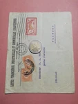 GM1345 Post Office 1925 Palermo Plate France Cover 1FR Isolated. Fixed Price $5.83.