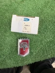 Nos Ford C6OZ-16098-B Fender Emblem, Gt Red, Pin-on 66 Mustang. Fixed Price $150.00.