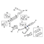 Ford Excursion 2000-2005 F6TZ5C226BA Front Catalytic Converter Gasket. Fixed Price $12.36.