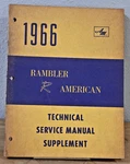 1966 Rambler American Technical Service Manual Supplement 290 Cid. Fixed Price $21.99.