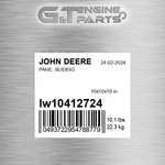 LW10412724 Pane, Sliding Fits John Deere (surplus Open Box). Fixed Price $503.17.