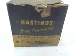 Vintage Hastings Steel-vent Ring Set 124 With Box 3-3/16X3/32-5/32 Std. Fixed Price $49.99.