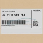 5X Genuine Bmw 33118650753 - Flange Head Bolt. Fixed Price $70.92.
