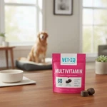 Vetiq Multivitamin Dog Supplement For Brain Immune Digestive Health 60 Count. Fixed Price $22.97.