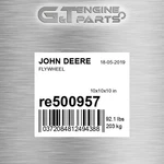 RE500957 Flywheel Fits John Deere (surplus Open Box). Fixed Price $832.61.