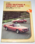 Clymer Ford Mustang & Mercury Capri 1979-1987 Includes Turbo Shop Manual 1986. Fixed Price $16.95.