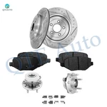 Set 8 Rear 330MM Drilled Rotors-brake Pad-wheel Hub 2009-2019 Ford Flex. Fixed Price $208.70.