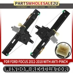 2PCS Window Regulator W/ Motor Ford Focus 2012-2018 Rear Side Anti-pinch. Fixed Price $96.88.