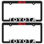 2-TRD-TOYOTA-LICENSE-PLATE-FRAMES-TOYOTA-RACING-DEVELOPMENT-3D-RAISED-TEXT. Fixed Price $18.95.