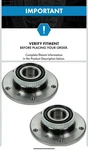 Trq Front Wheel Hub & Bearing Left Right Pair For Bmw E31 E32 E34 E36 E46 Z4. Fixed Price $69.00.