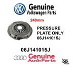 Volkswagen Genuine Oe Clutch Pressure Plate Only; 240MM For Audi Vw 06J141015J. Fixed Price $169.00.