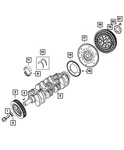 Genuine Mopar Flywheel 5106179AB. Fixed Price $694.60.