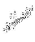 Genuine Mopar Driveplate To Crankshaft Bolt Package Mounting 6509018AA. Fixed Price $12.00.