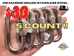 316 Stainless Steel Quick Link 3/8" (9MM) Marine Grade For Hiking, Sailing, Tack. Fixed Price $30.00.