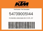 Ktm Genuine Flywheel Kokusan 2K-2 Cpl. 97 54739005144. Fixed Price $291.52.
