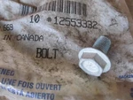 Nos Gm Ls Series Flywheel Bolt New 11569956 Qty. Fixed Price $6.49.