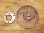 Yanmar 2TNV70/TK270VFM Diesel Engine Flywheel W/ Pulley 119515-21570. Fixed Price $99.99.