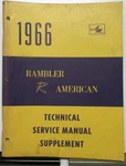 1966 Amc Rambler American Dealer Technical Service Manual Supplement 290 Cid V8. Fixed Price $29.95.
